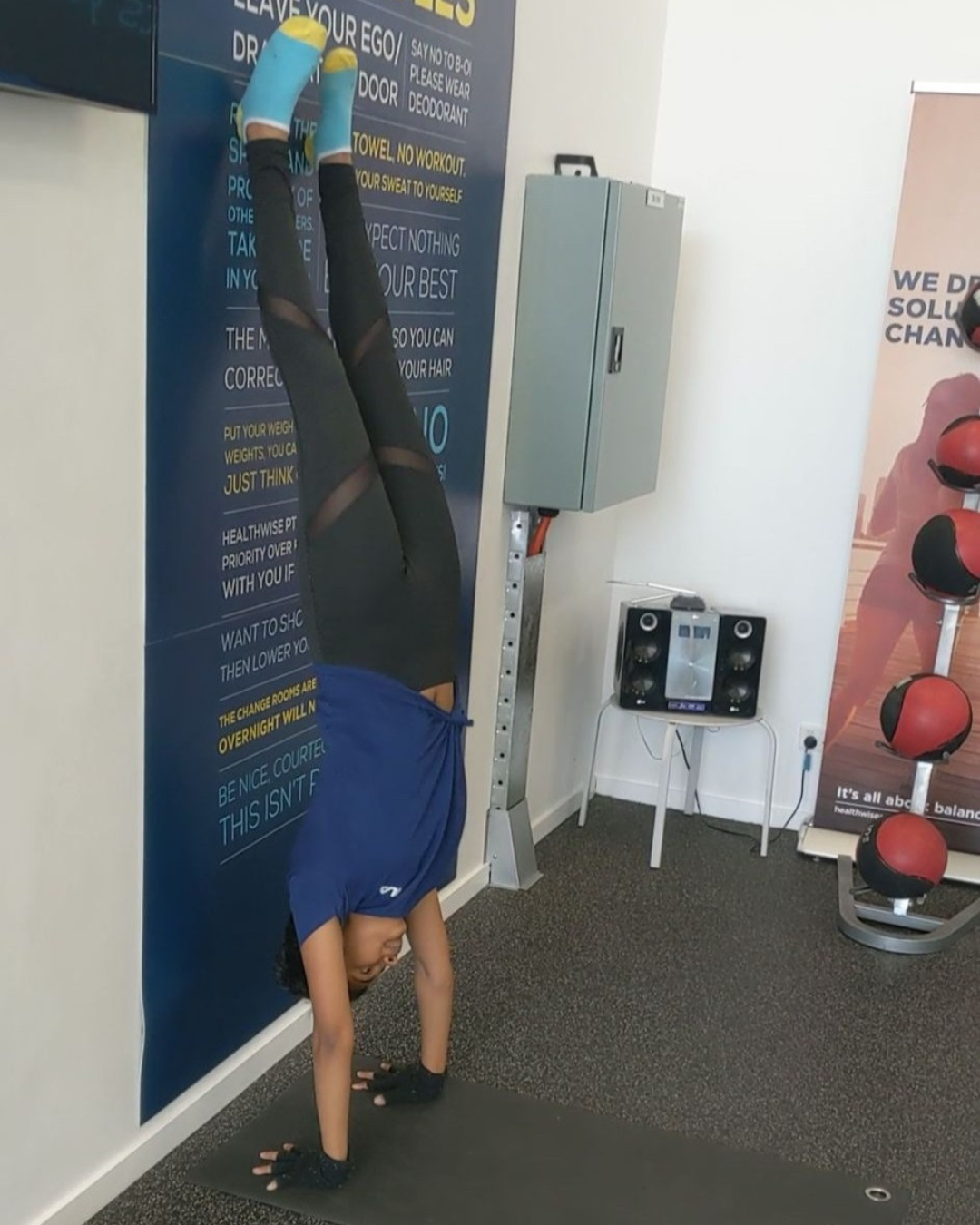 Jana in a gym setting